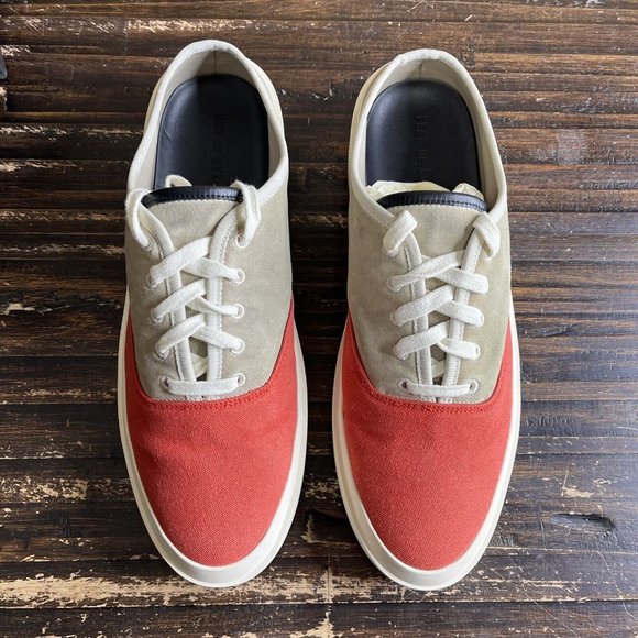 Fear Of God 101 Backless Sneaker Bone Red Men’s EU Size 46 / US 13 - Picture 4 of 8